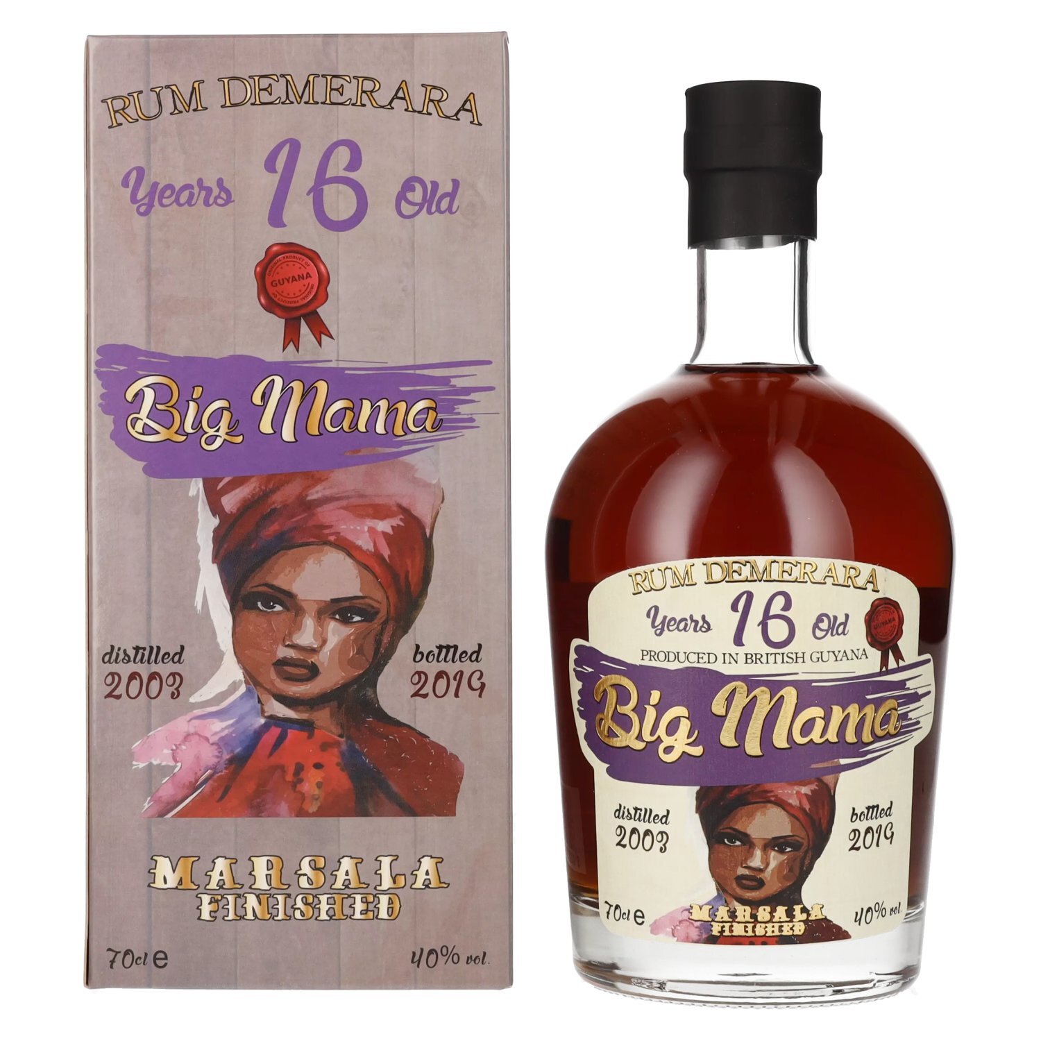 Big Mama 16 Years Old Rum Demerara Marsala Finished