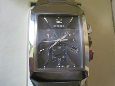 BX 102 mans stainess steel CONCORD carlton chronograph date watch