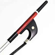 Well Made Bass Bow Black Hair Brazilwood German Model 76cm 4/4 **Ship from USA**