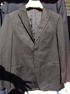 EMIDIO TUCCI Talla 50 120's  NEGRA Tela De italia Gran Calidad lana