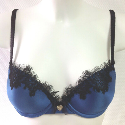 Twinset Push-up BH in blau petrol schwarz Spitze Gr. 70 B 80 D NP 69,99  