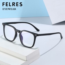 Square Anti Blue Light Eyeglasses Men Women Full Frame Clear Lens Glasses Frames
