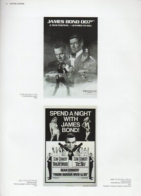 2002 Vintage JAMES BOND ''LICENSED TO KILL'' FILM FESTIVAL MINI POSTER ART Litho
