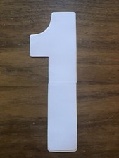 Vintage BMX Bicycle 1 White Number Decals - 7 BMX MX Vinyl Sticker