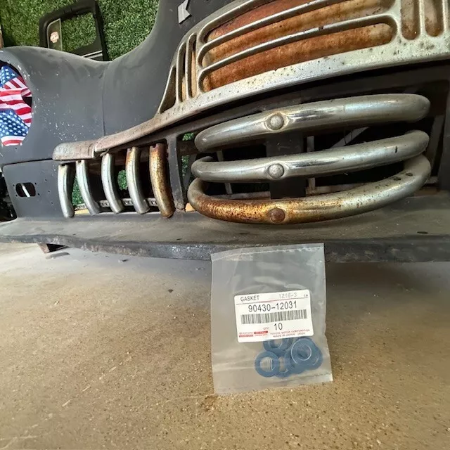 5 CONJUNTOS de 10 JUNTAS ARANDELA TAPÓN DRENAJE ACEITE ORIGINAL TOYOTA LEXUS 90430-12031 (50) Foto 4 de 4