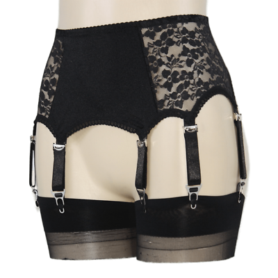 Reggicalze In Pizzo Con Cintura Vintage Rossa Plus Size Reggicalze - Foto 4