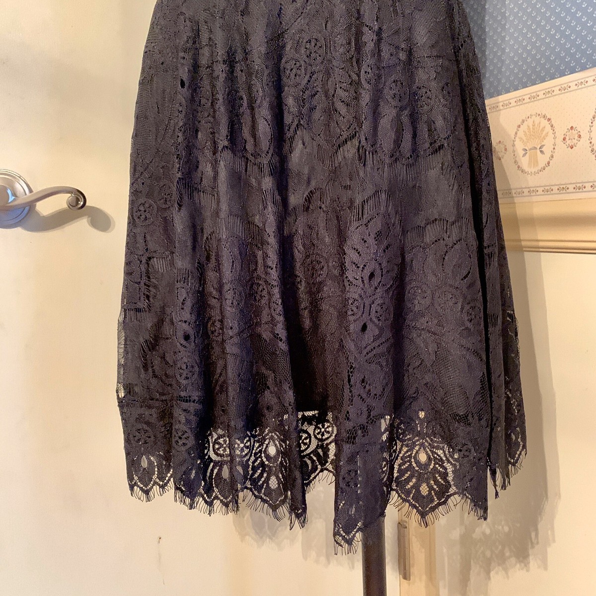 Bb Dakota Dresses | Bb Dekota Nwt Black Lace Cocktail Dress Size 2 | Color: Black | Size: 2