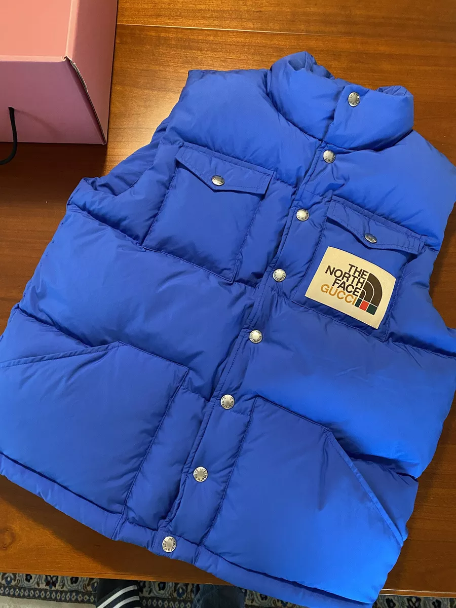 BRAND NEW Gucci The North Face half sleeve down jacket NEW SIZE M Limited  Vest