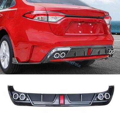 Carbon Fiber Rear Bumper Diffuser Lip Spoiler Refit For Toyota Corolla 2020-2024