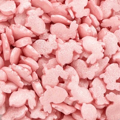 A Pinch Of - Glimmer Pink Bunnies 25g - Essbare Tortendeko/Streusel - 1641