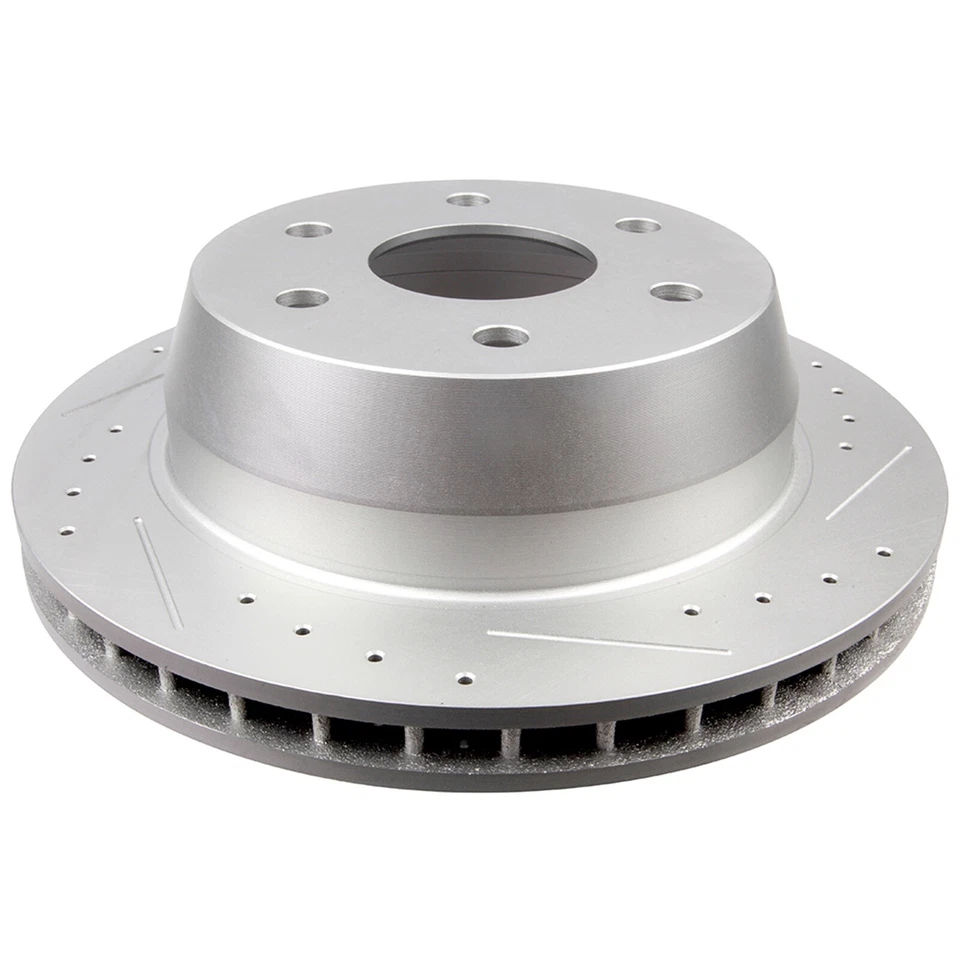 FRONT & REAR DRILLED BRAKE ROTOR + BRAKE PAD FOR GMC YUKON CHEVY TAHOE CADILLAC Foto 4 de 4