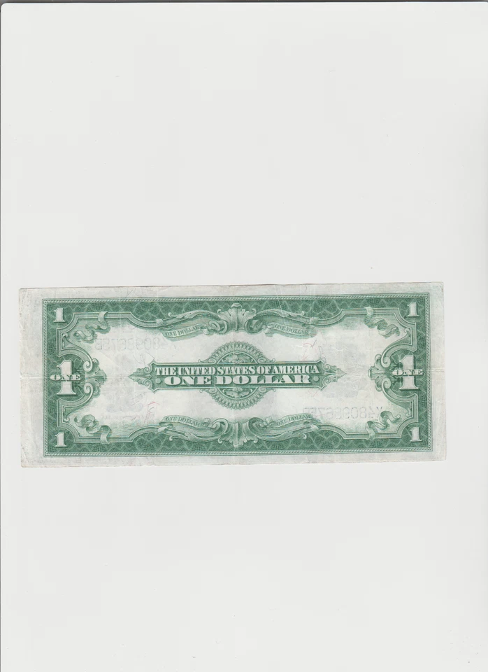 1923 $1 One Dollar Silver Certificate Note Horse Blanket Large Size Banknote. - Image 4 of 4