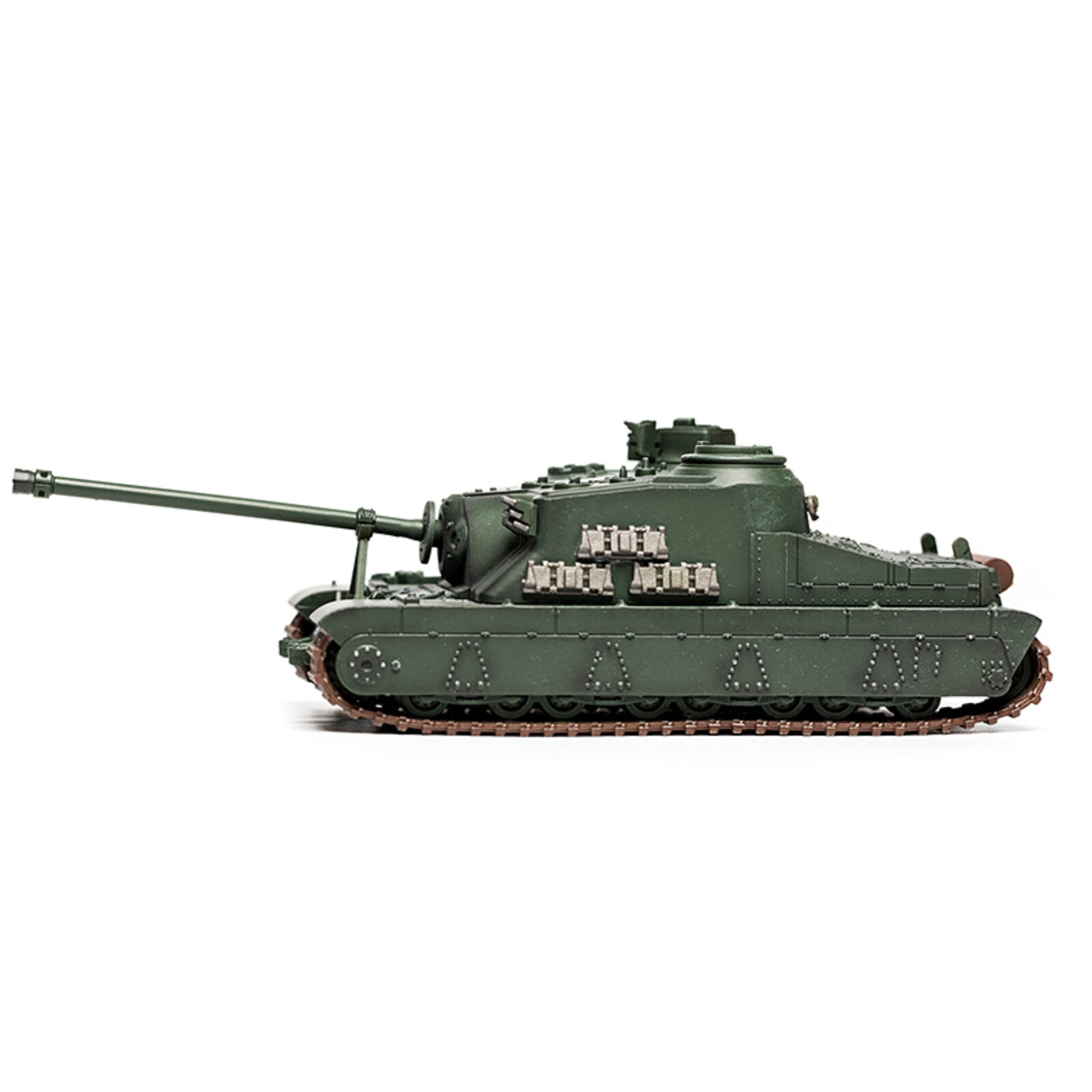 14cm Diecast Alloy 1/72 WWII British Army A39 Tortoise Tank Model Static Display