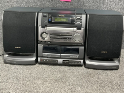 スピーカー・ウーファー Aiwa COMPACT DISC CARRT SYSTEM Aiwa CD-DW620 🎵 Compact Disc Carry Component System with 2