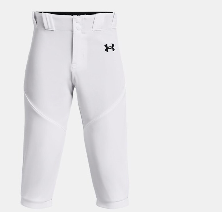 Under Armour Youth Boys Knicker Baseball Pants White, Gray, or Black