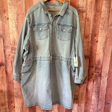 Terra & Sky Denim Dress Size 3X