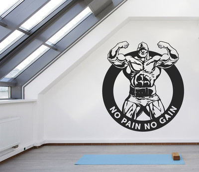 Wall Vinyl Decal Motivating Phrases for Fitness Sports Lifestyle GYM z4553