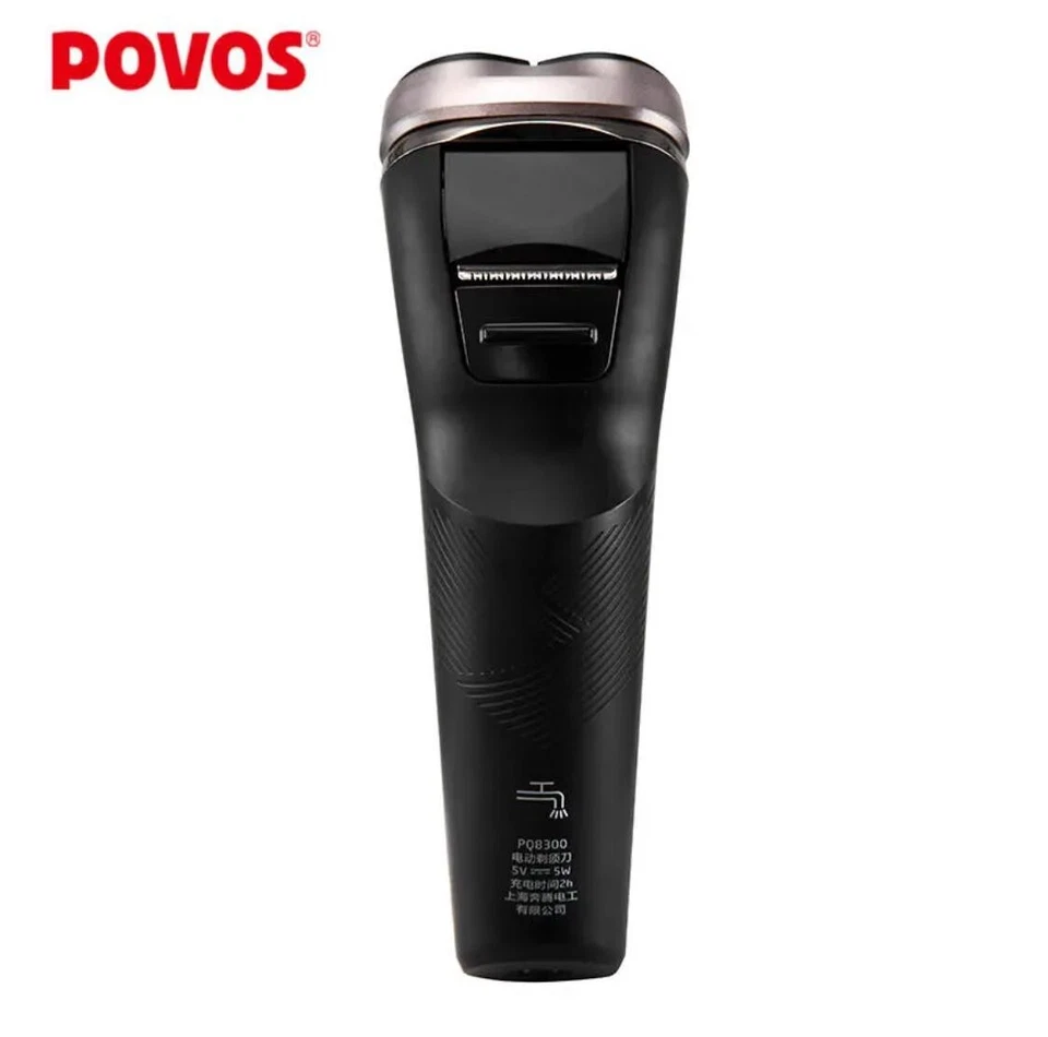 POVOS PQ8300 Impermeable 3D Flotante Triple Hojas Afeitadora Eléctrica para Hombres USB Ch Foto 4 de 4