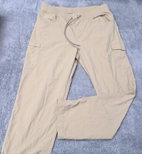 Columbia Outdoor Hiking Walking Trail Roll Up Pants Khaki Women's Size Medium R