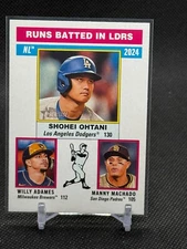 2025 Topps Heritage NL RBI Leaders Ohtani / Adamas / Machado #195