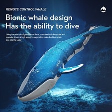 Smart Rc Shark whale Spray Water Toy Remote Controlled Boat ship Submarine Robot