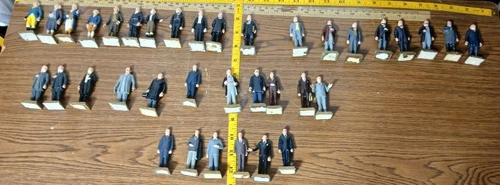 Marx Presidents Vintage 1960's Mini Figure Set of 36 Nixon B11