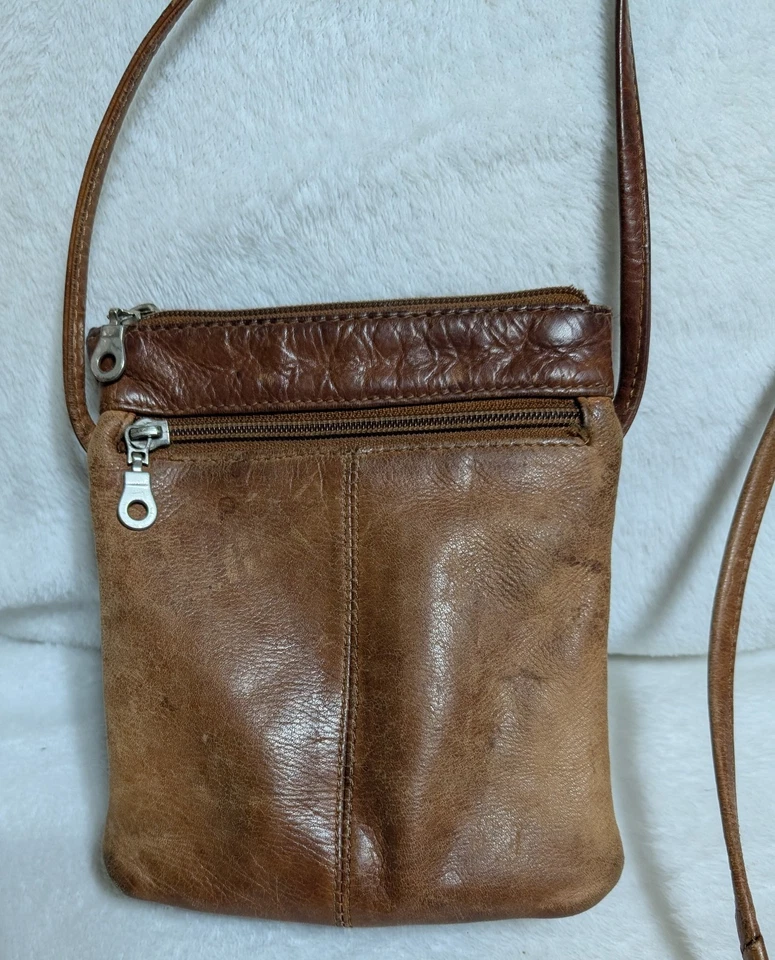 Bandolera de cuero vintage Paul & Taylor  Foto 2 de 4