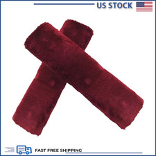 2pcs Car Seat Belt Cover Pads Soft Faux Sheepskin Protectors Driving Comfort 2pcs Car Seat Belt Cover Pads Soft Faux Sheepskin Protectors Driving Comfort