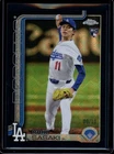 2025 Topps Chrome Logofractor Edition #217 Roki Sasaki Black Refractor /10 RC