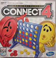 Connect 4 Board Game Hasbro 2013 Complete Grid Clean Game
