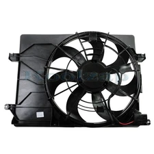 For 11-12 Sportage & 10-13 Tucson Radiator AC Condenser Cooling Fan Motor Assy