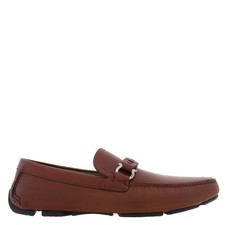 Ferragamo Stuart Gancini Leather Loafers