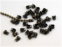 50 Endkappen FüR Kugelketten In Antik Bronze