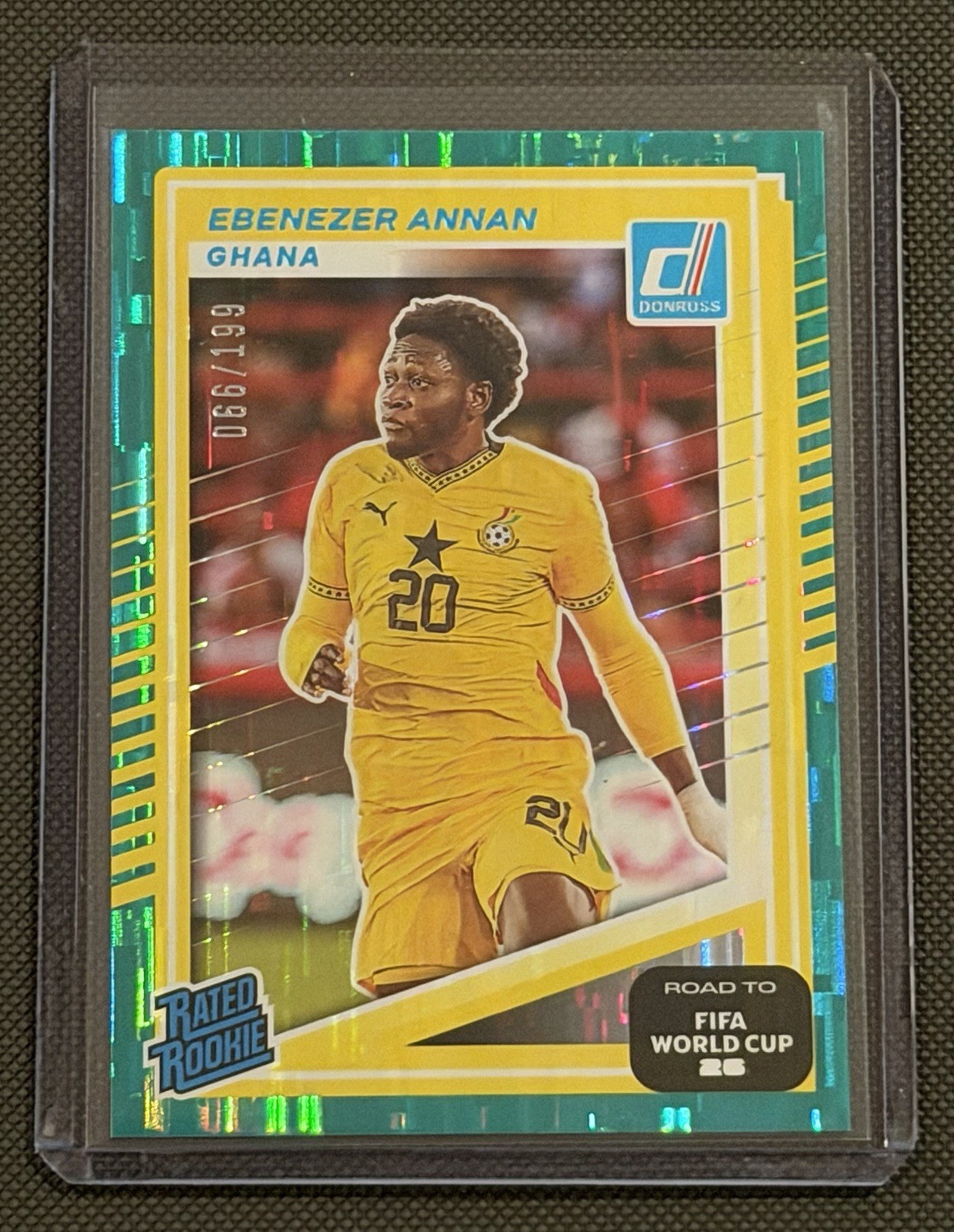 2025-26 Donruss Road to World Cup Ebenezer Annan Rated Rookie #210 /199