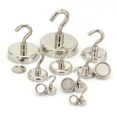 INCA-PRO Starker Magnethaken Neodym bis 22kg Hakenmagnet Topfmagnet Haushalt DIY sne