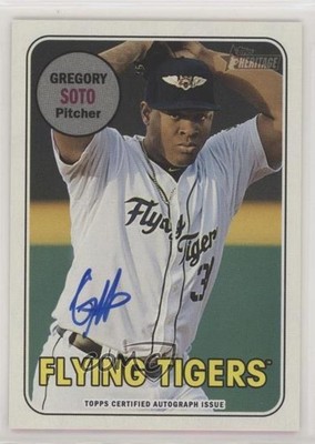 2018 Topps Heritage Minor League Edition Real One Gregory Soto #ROA-GS Auto 0nr3