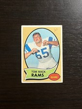 1970 Topps Football TOM MACK Rookie RC Card #151 (Marked). rookie card picture