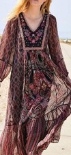 soft surroundings maxi dress Medium Beaded Embroidery Boho