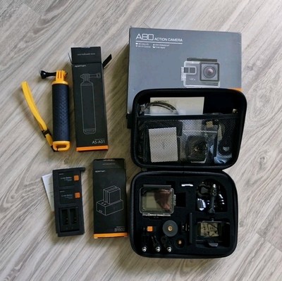 Apeman A 80 ACTION Camera 4k ULTRA HD 30m WATERPROOF WiFi CONTROL Li-ion BATTERY