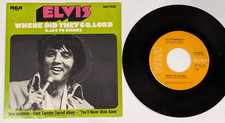 Elvis Presley - Where Did They Go, Lord / Rags To Riches 47-9980 ORANGE Label 7