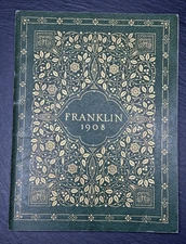 1908 FRANKLIN MANUFACTURING COMPANY MOTOR-CARS SALES CATALOG M6