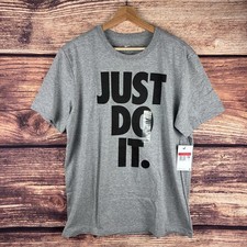 Nike Sportswear Men's Just Do It JDI T-Shirt Heather Grey L DX1987-063 NWT