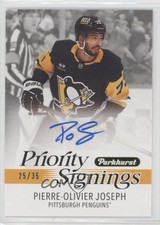 2025 Spring Expo Parkhurst Priority Signings /35 Pierre-Olivier Joseph Auto 14zh