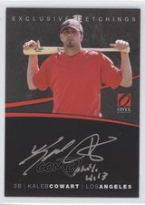 2012 Onyx Platinum Prospects Gold Ink 10/95 Kaleb Cowart #EE9 Auto 0o9