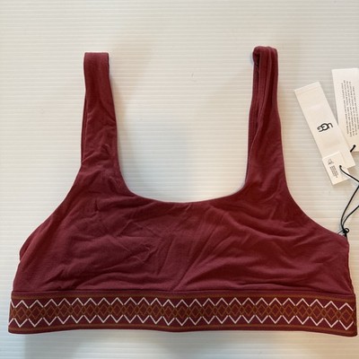 NWT UGG Gwendolyn bralette in Size Small Dark Rose/Burnt Umber Like Color Soft