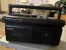 Vintage Sony CFM-30TW AM/FM Cassette Recorder Radio Weather Portable Tested