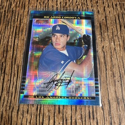 2002 Bowman Chrome - Ricardo Cordova #208 X-Fractor /250 (RC)