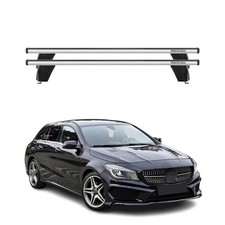 Menabo Dachträger Grundtäger für Mercedes CLA X117 2015-2019 75kg Alu Silber 2x
