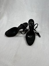 Vintage Women s shoes 1940 s. Beautiful Black and Green Velvet Pumps