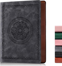 2026 Leather Vintage Journal Notebook,300 Pages,Leather Softcover Lined Journal